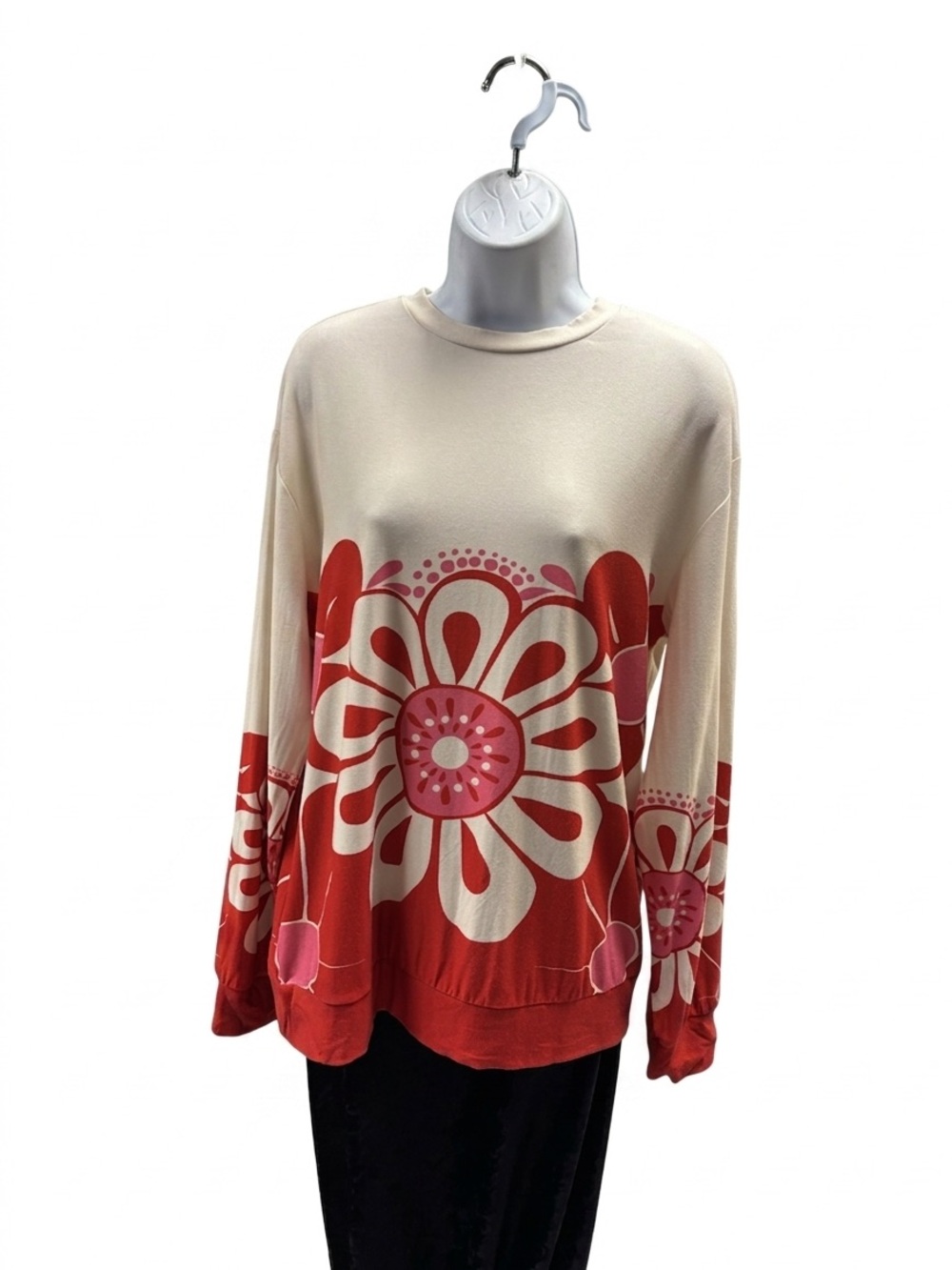 Anthropology Long Sleeve Flower Shirt